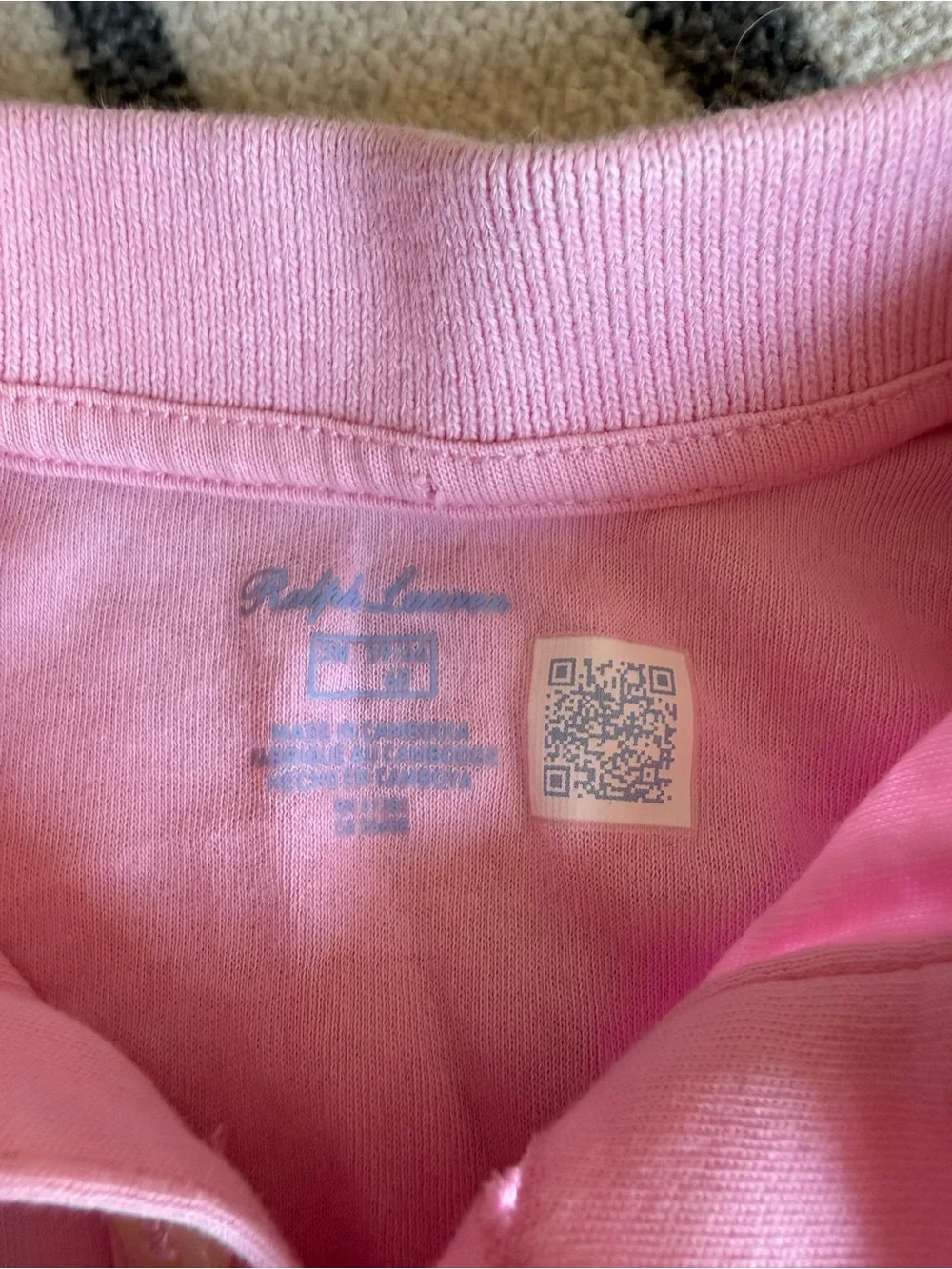 Ralph Lauren Toddler Pink Polo with Navy Pony
